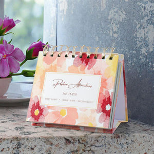 Decoración motivacional de oficina 2026 Calendario de tapa diaria de <span class=keywords><strong>365</strong></span> días con citas inspiradoras y afirmaciones para usar como reloj - Product Image 3