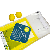 Sacs à guichet imprimés personnalisés Sac plastique anti-buée pour fruits Raisin Cerise Citron Fruits Légumes Sac d'emballage ouvert à plat avec carton