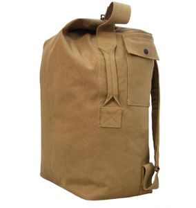 Large Capacity Travel Climbing Bag Tactical Duffel Bag <b>Top</b> <b>Load</b> Double Strap Canvas Backpack - Product Image 1