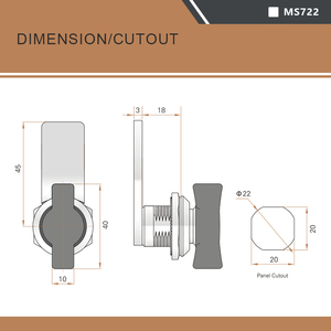 Máy Móc Xây Dựng Tủ Máy Bay Ban Cam Khóa Ngón Tay Cái Chốt - Product Image 5