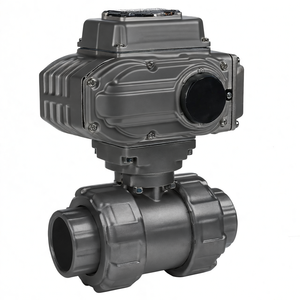 Válvula de Bola de Accionamiento Eléctrico COVNA, Puerto Completo, 220V CA, 12V CC, Actuador Eléctrico Modulante, Válvula de Bola de Doble Unión de PVC - Product Image 2