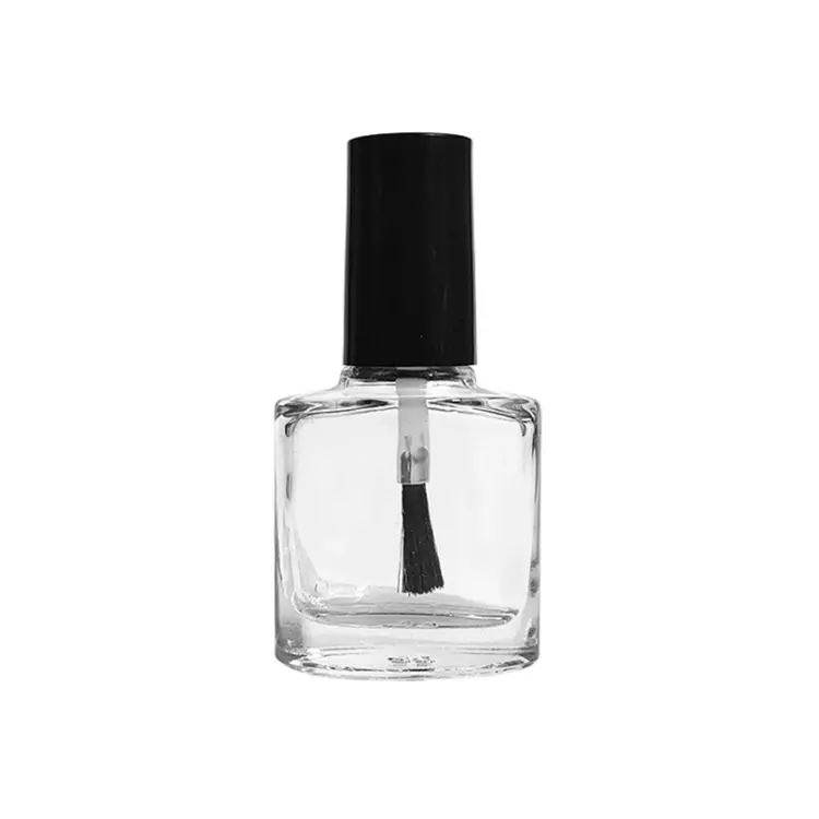 15ml Empty Glass Nail Polish Bottles Cosmetic Jars Container With Cap And Soft Brush