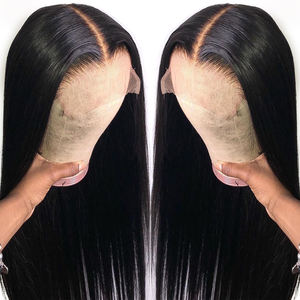 Оптовая продажа, неклеящие парики из натуральных волос, 13x6 HD, фронтальные парики, выровненные по кутикуле, перуанские волосы, HD, фронтальные парики для чернокожих женщин - Product Image 2