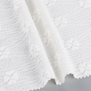 Tissu jacquard fin en polyester extensible à motif géométrique à petites échelles, effet pur diamant blanc, tricoté en dobby, toucher doux - Product Image 5
