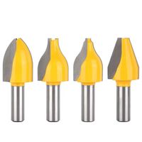 Fraise à queue en carbure de tungstène 60HRC, 2 dents, hélice 35°, OEM pour centre d'usinage CNC