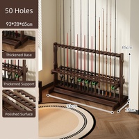 Support de canne à pêche double face en bois pour eau salée/eau douce – Rangement et organisation pour garage