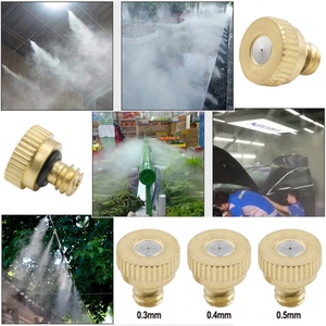 Low <b>Pressure</b> Mister Anti-Drip Fogging Spray Head Dust Control Sprinkler Mist Nozzles, Spray Atomizing Misting Brass Nozzles - Product Image 4
