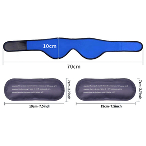 Compresa Facial de Neopreno para Dolor de Mandíbula, Terapia Postoperatoria Dental, Máscara Ajustable de Compresión Fría/Caliente, Azul - Product Image 4