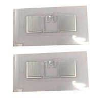 Taille personnalisée uhf rfid réinscriptible incrustation étiquette sheet13.56mhz 4k 213 215 216 puce nfc rfid sec humide incrustation étiquette