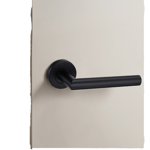 Door <b>Window</b> Accessories Modern Design Bedroom Matt Black Lever <b>Handle</b> Stainless Steel Interior Bathroom Office DoorShine/OEM - Product Image 1