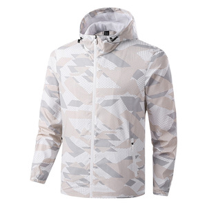 ANSZKTN ANSZKTNize Chaqueta cortavientos para exteriores para hombre Chaqueta cortavientos impermeable con capucha ANSZKTN - Product Image 3