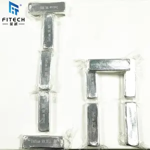 99.995% China Pure white metal indium ingot price