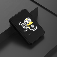 Mini banque de puissance 5000mAh avec logo lumineux à double port chargeur portable de banque de puissance personnalisé produit électronique chargeur rapide