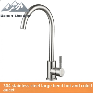 Robinet de salle de bain Wayon de luxe noir mat à poignée unique <span class=keywords><strong>avec</strong></span> bec haut pour lavabo, hôtel, villa - Product Image 3