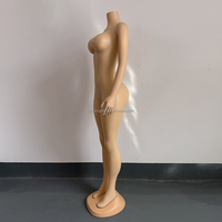 Mannequin Femme Grande Taille de Guangzhou, Formes Généreuses, BBL, Poitrine Généreuse, Brésilien, en Plastique Couleur Peau, sans Tête, Corps Entier avec Bras