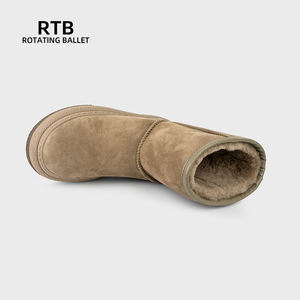 מגפי שלג חורף עמיד למים ונעליים נגד החלקה נעליים אחת עשויות חומר לנשים בחורף - Product Image 4