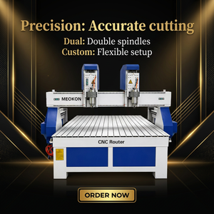 Fresatrice CNC a Doppio Mandrino 1325 Multiuso per Legno e Pannelli Pubblicitari - Product Image 3