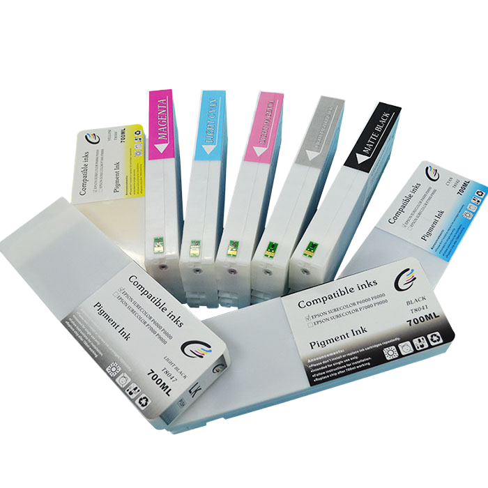 Картридж с чернилами FCOLOR 700 мл для Epson SureColor P8000 P6000, заправка пигментных чернил