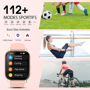 Orologio intelligente AMOLED BT5.2 chiamata frequenza cardiaca Monitor di ossigeno nel sangue IP68 impermeabile sonno Tracker per uomini donne IOS Android - Product Image 3