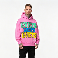 Sweat à capuche unisexe épais délavé avec logo imprimé en relief, style streetwear, personnalisable, coupe oversize pour homme