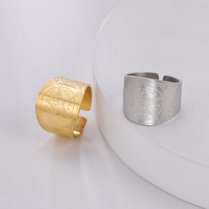 Myshape Sigil of <span class=keywords><strong>Baphomet</strong></span> перевернутая пентаграмма из нержавеющей стали кольцо Защита Амулет Викка колдовская церковь сатана ювелирные изделия - Product Image 6