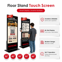 Pantalla Digital Interactiva Táctil LCD de 32 43 50 55 65 Pulgadas, Kiosco de Señalización Digital con Pedidos por Código QR