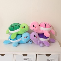 Porte-clés en peluche mini tortue en gros, pendentif tortue de dessin animé doux avec clip clochette pour sac à dos, breloques de sac, cadeau pour enfants