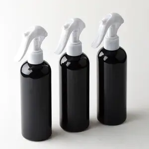 Honnête fournisseurs 300ml PET bouteille de pulvérisation noire de luxe pla bouteille de brouillard de pulvérisation
