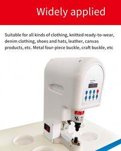 Máquina de coser semiautomática multifuncional con prensa de pie para botones a presión, máquina eléctrica para hacer ojales y remachadora - Product Image 6