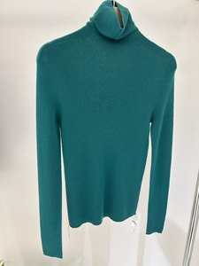 OEM ODM Pull à col roulé décontracté multicolore 16GG pour femmes tricoté par ordinateur en laine/cachemire avec logo avant - Product Image 4