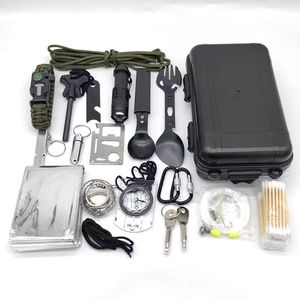 Multi Functional Outdoor Survival Kit With Tools For Hiking Camping Compact Portable Emergency Gear One Size Aluminum Alloy - Product Image 3