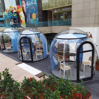 Glamping Camping Géodésique Préfabriqué Forme Transparent Hébergement Polycarbon Dome House
