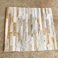 Lieferant für Goldene Steinwandverkleidung 600x150mm Steinverblender zur Wanddekoration