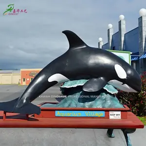 Kunden spezifisches Roboter-Meeres tier Passen Sie Animatronic Killer Whale Sea Animal Orcas Whale Model für Ocean Park an