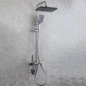 Ensemble de Douche Système 4 Fonctions avec Robinet Affichage Numérique, Pluie et Lumière <span class=keywords><strong>d</strong></span>'<span class=keywords><strong>Ambiance</strong></span>, Gris Canon, <span class=keywords><strong>Prix</strong></span> Usine - Product Image 2