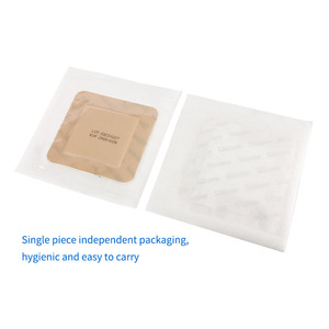 Wound Care 4"x 4" <b>Waterproof</b> Breathable Sterile Bandage Silicone AG <b>Foam</b> Dressings with Border Adhesive - Product Image 6