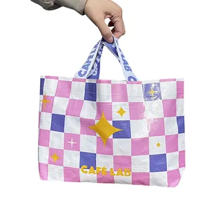 Hot trending produtos eco friendly pequeno reutilizável shopping bag pp tecido