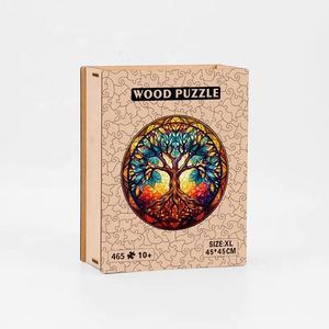 Rompecabezas del Árbol de la Vida, Divertido y Estimulante, Regalo Creativo para la Salud del Cerebro, Forma Única e Irregular, Rompecabezas de Madera para Adultos - Product Image 5