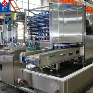 SQUARE Industrial Fast Freezing Machine High Yield Single Spiral Freezer For Sale
