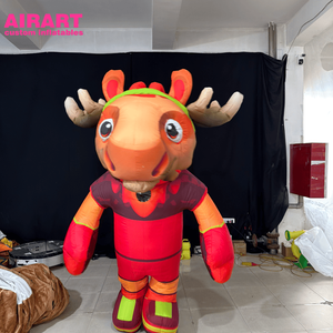 Mascota Inflable Comercial de Alce para Caminar, Personalizada para la Copa de Fútbol 2026 Canadá, para Desfiles de Carnaval - Product Image 2