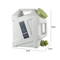 Seau à eau extérieur de 12 litres seau de stockage de boisson de Camping avec robinet voiture seau carré auto-conduite accessoire de voiture