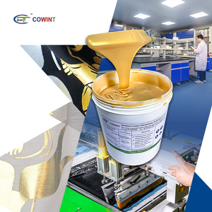 Cowint Lụa Màn Hình In Ấn Mực Hình Bầu Dục Sáng Bóng Vàng Lá Cao Su Vàng Dán Màn Hình In Ấn - Product Image 6