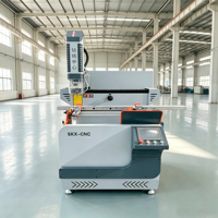 Centro de Mecanizado CNC de 800 mm para Perforación y Ranurado de Perfiles de Aluminio, Máquina para Fabricación de Ventanas de Aluminio