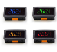 Pengukur Suhu Digital Tampilan LED untuk K,PT100,J Tipe Universal Termokopel EGT Probe Celsius Fahrenheit Merah DC 5-12V