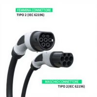 Câble de charge EV Type 2 vers Type 2 IEC62196 CCS2 16A Triphasé 5M Neuf