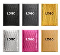 Sobres acolchados de burbujas mate impresos personalizados con logotipo para envíos de ropa y otros artículos, bolsas de envío.