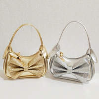 Sac à main classique pour enfants avec nœud papillon, sac à bandoulière tendance pour petite fille, sac à main à chaîne, joli sac fourre-tout pour enfants