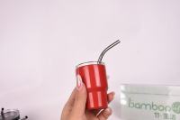 2023 Offre Spéciale Double paroi isolé nouveau 2OZ verre à liqueur gobelet tasse tasse à vin Mini 2oz gobelet avec couvercle
