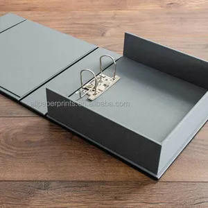 Freiliegende Schraub pfosten Portfolio Binder Ring Binder Box Datei Leder Box Datei