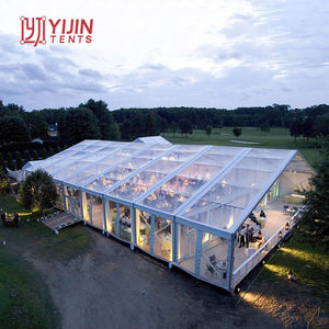 Tente de réception extérieure transparente en PVC robuste pour mariages et événements, grandes tentes pour fêtes avec plancher - Product Image 6